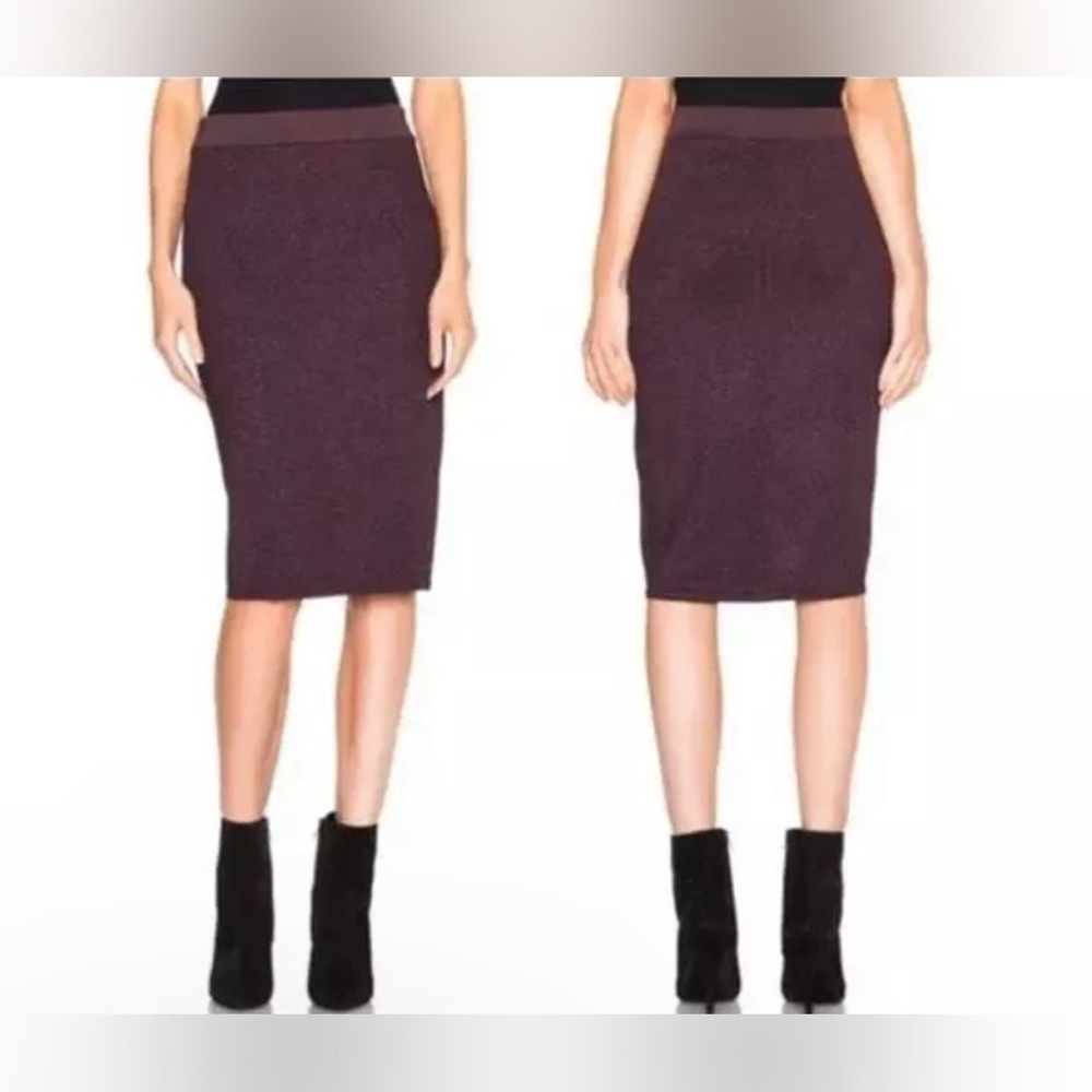 Rag & Bone Marie Nightshade Shimmer Stretch Pencil Skirt Women's Size Small